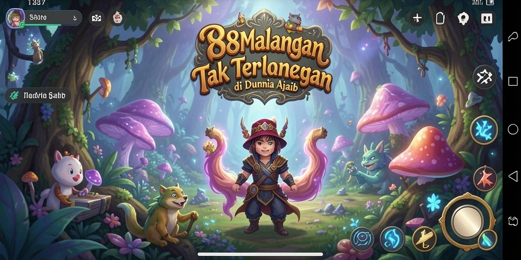 Tampilan menakjubkan gameplay 88MAIN dalam suasana petualangan.