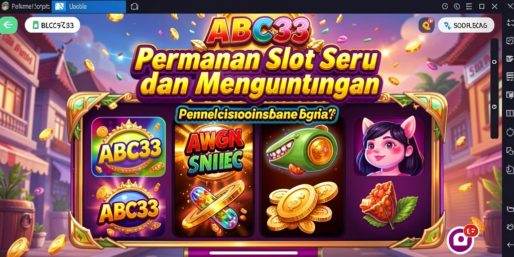 Tangkapan layar utama ABC33 menampilkan gameplay slot yang mengasyikkan.