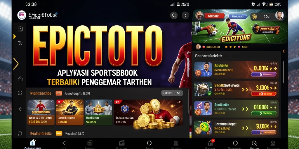 Tampilan menarik dari gameplay Sportsbook EPICTOTO.