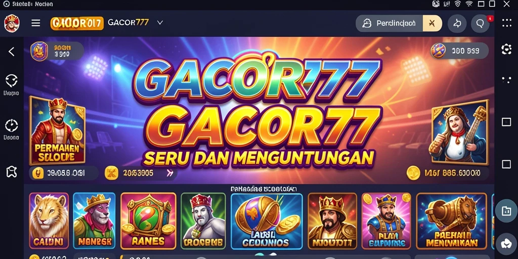 Tampilan menarik dari gameplay Slot GACOR77 yang mendebarkan.
