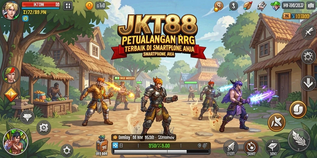 Screenshot gameplay RPG JKT88 yang menarik dan penuh aksi.