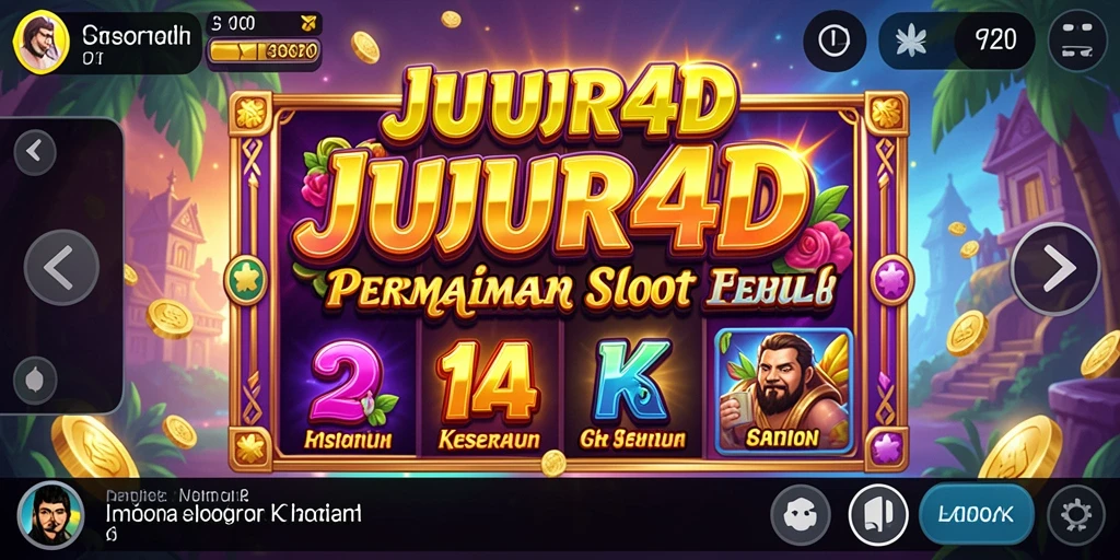 Tampilan menakjubkan dari gameplay JUJUR4D di kategori Slot.