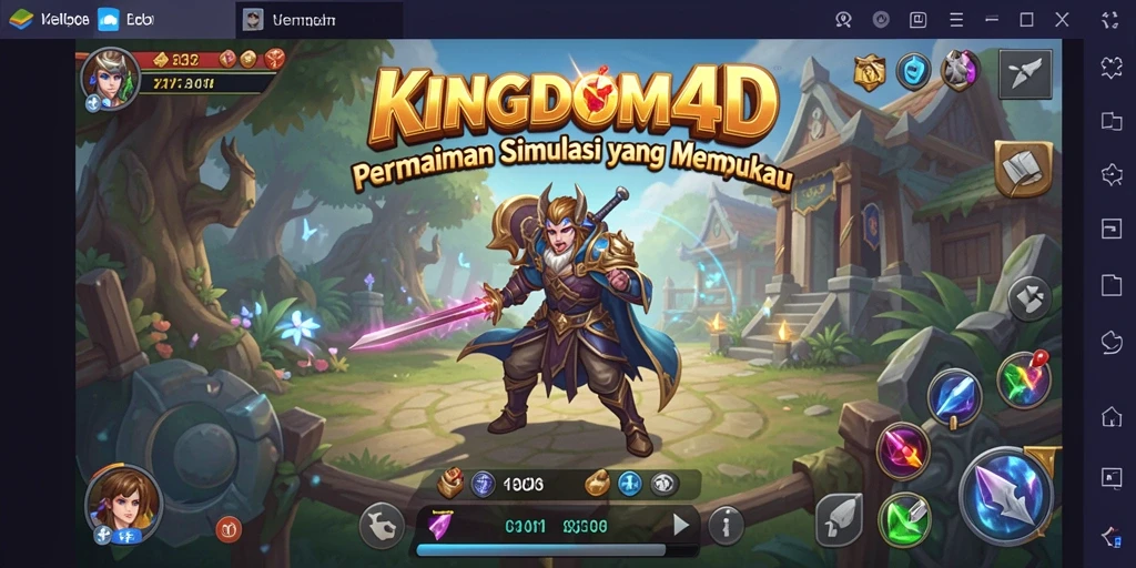 Tampilan menawan dari gameplay KINGDOM4D dalam dunia simulasi.
