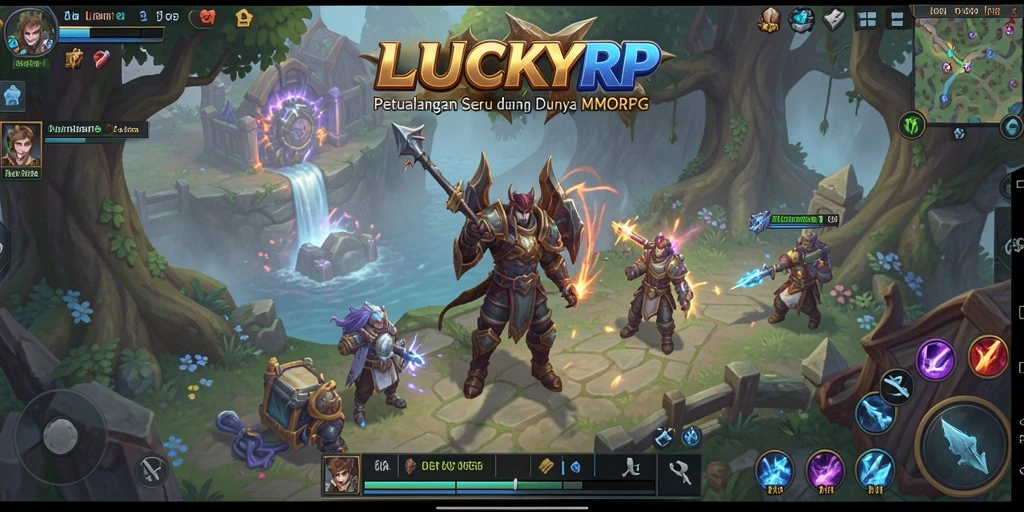 Tampilan permainan LUCKYRP yang mendebarkan dalam dunia MMORPG.