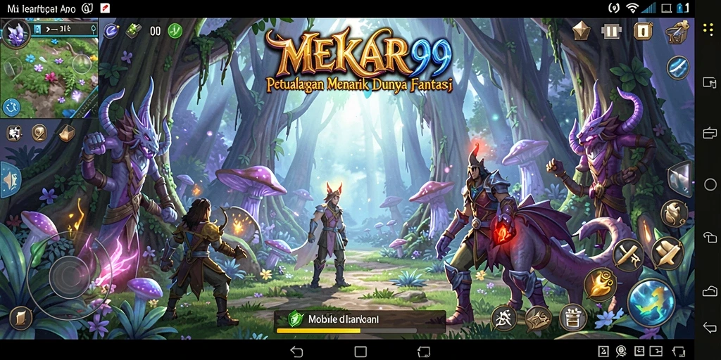Tampilan menggugah selera dari gameplay petualangan MEKAR99.