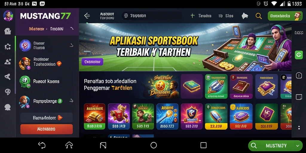 Tampilan gameplay MUSTANG77 dengan antarmuka yang menarik.