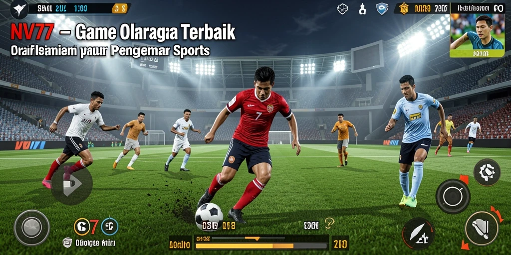 Gameplay NV77 menampilkan aksi olahraga yang seru dan mendebarkan.