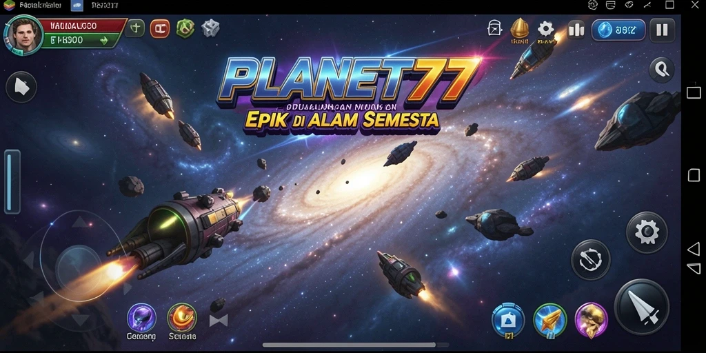 Tampilan menarik dari gameplay seru PLANET77