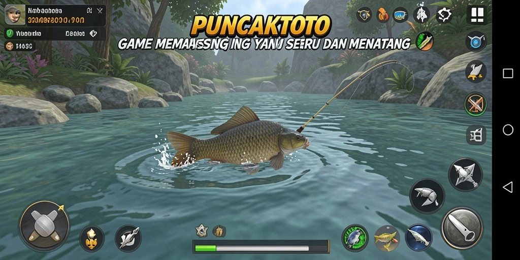 Tangkapan ikan yang mengesankan dalam PUNCAKTOTO.