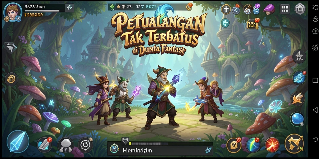 Tampilan gameplay RK77 yang menakjubkan dengan petualangan yang seru.