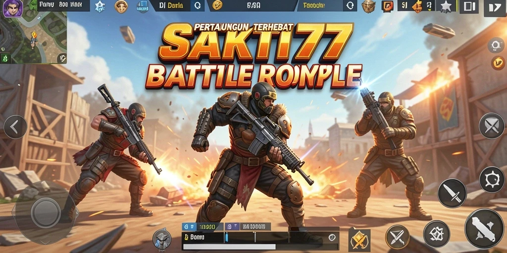 Screenshot gameplay SAKTI77 dengan aksi pertempuran seru.