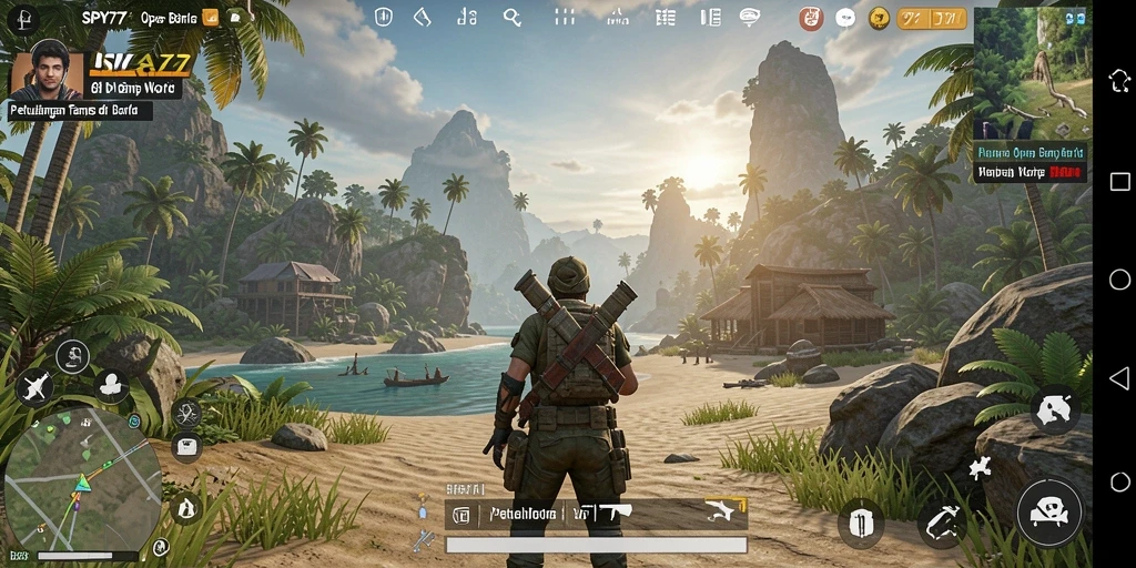 Gameplay SPY77 menampilkan petualangan seru di dunia terbuka.