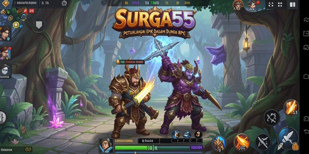 Tangkapan layar dari gameplay petualangan RPG yang mendebarkan.