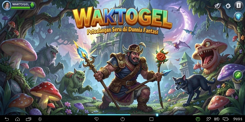 Gameplay seru WAKTOGEL saat menjelajahi dunia petualangan.